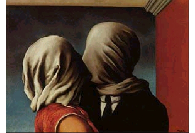 © The Estate of René Magritte: Les Amants
     Klik hier voor groter...
