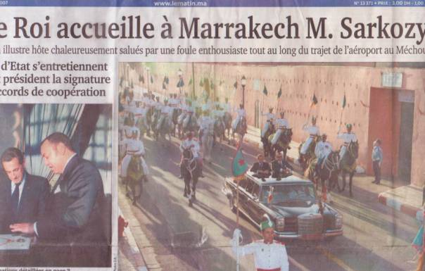 Sarkozy in Marrakech
Klik hier voor groter...